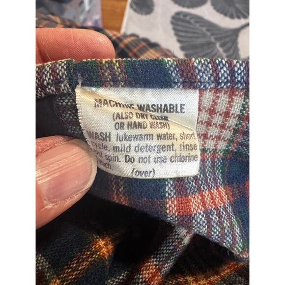 Vintage Lobo by Pendleton Wool Flannel Shirt XL – Plaid Elbow Patch Field Shirt - Picture 6 of 6